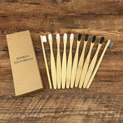Gentle Bristle Eco Friendly Bamboo Toothbrush - Fesara