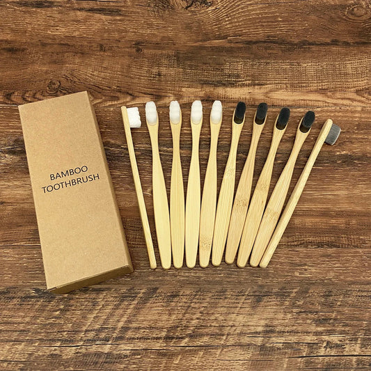 Gentle Bristle Eco Friendly Bamboo Toothbrush - Fesara