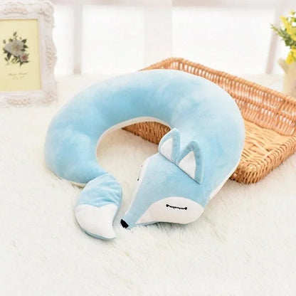 Comfy Fox Travel Pillow for Kids and Adults