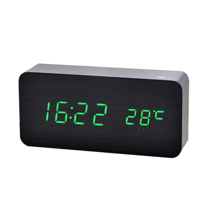 Rustic Wood Digital Wall Clock