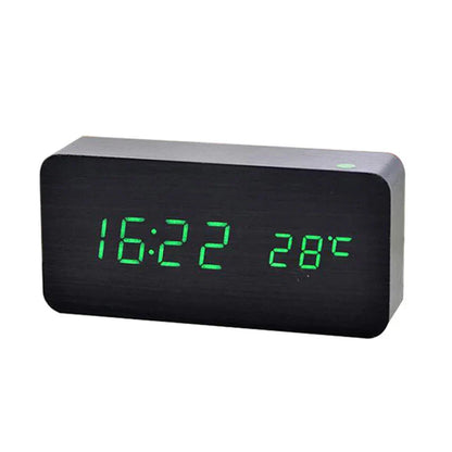 Rustic Wood Digital Wall Clock