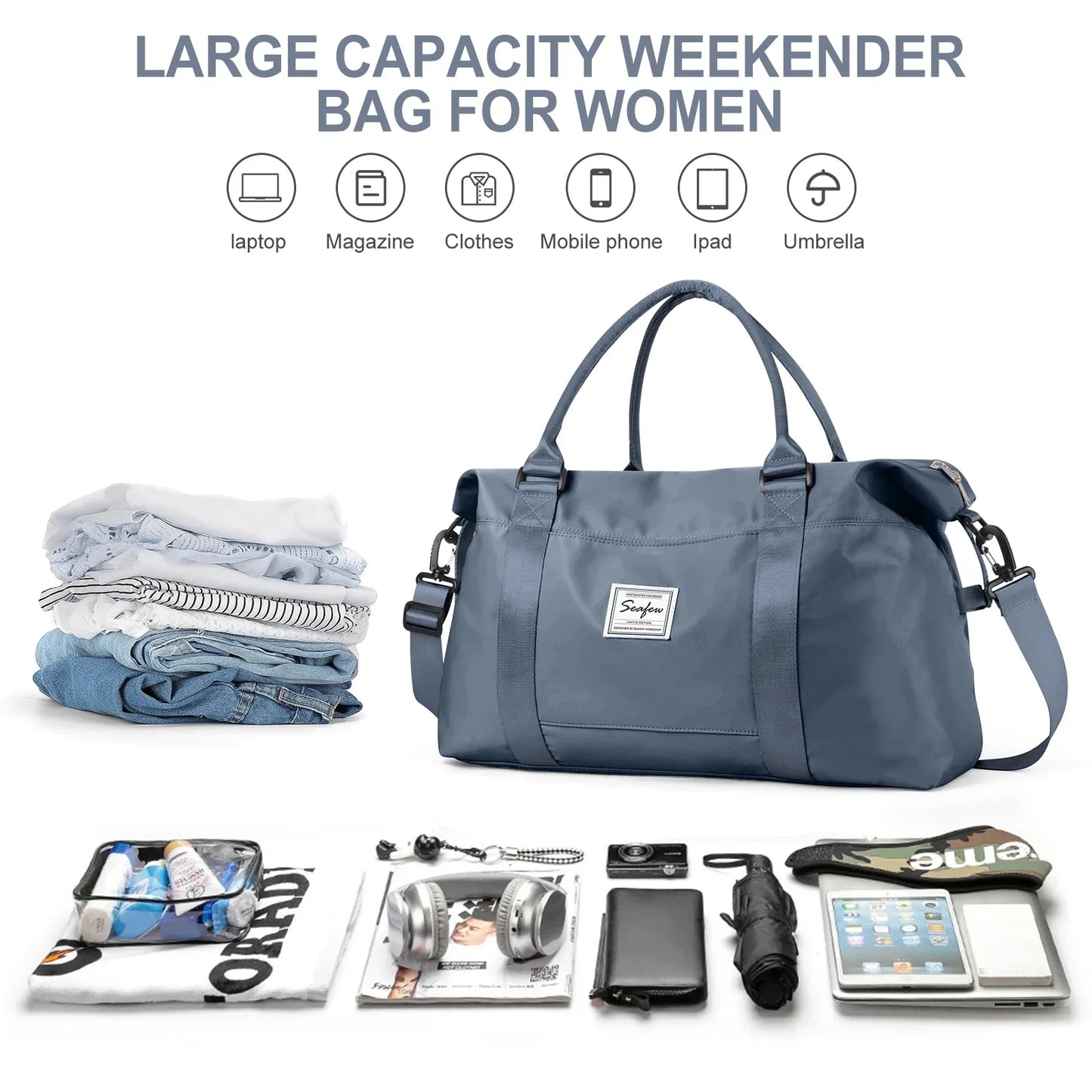 Spacious Carry On Luggage 40x20x25 Flight Approved Bag