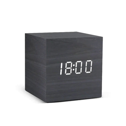 Simple Wood LED Desk Alarm Clock - Fesara
