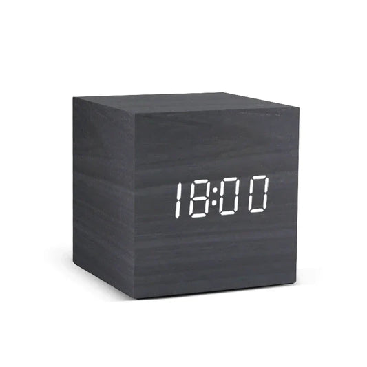 Simple Wood LED Desk Alarm Clock - Fesara