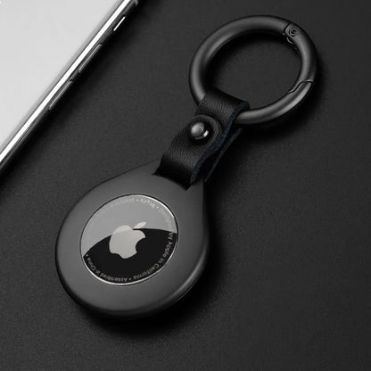 Premium Leather Airtag Phone Case with Metal Clip - Fesara