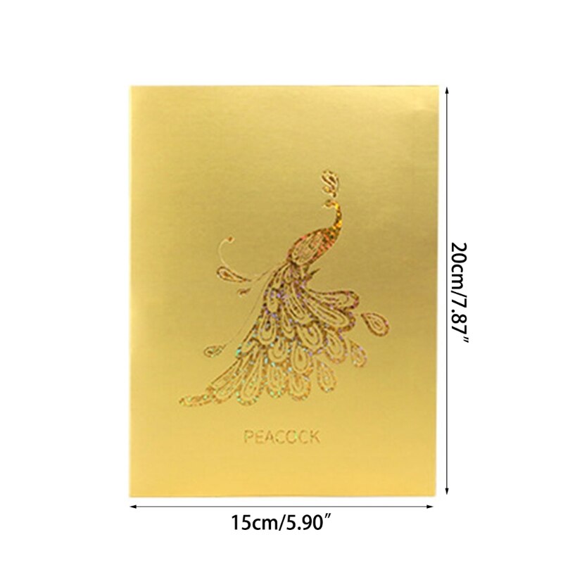 Colorful 3D Peacock Gift Card