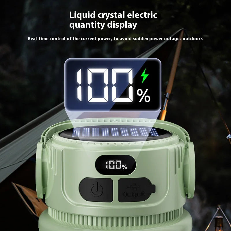 Portable Solar Powered LED Camp Light
