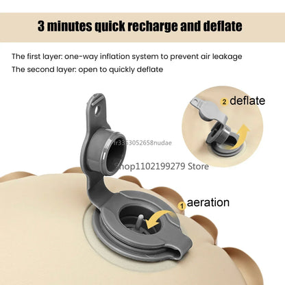 Lightweight Waterproof Camping Mattress with Pump & Connectors