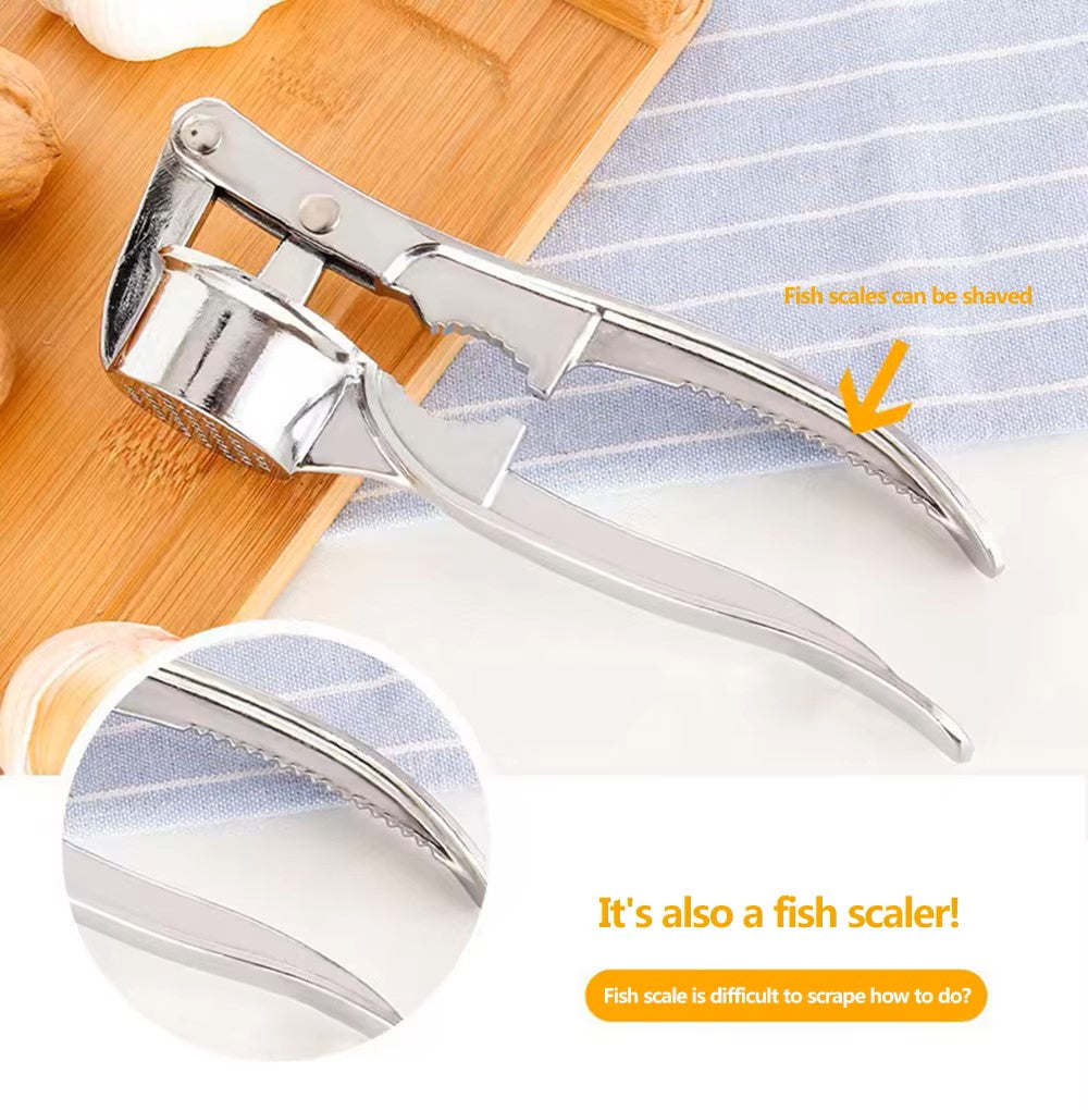 Durable Stainless Steel Garlic Crusher