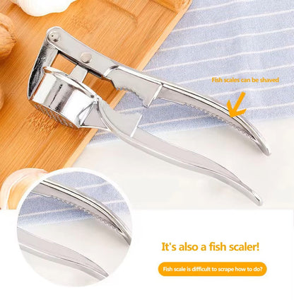 Durable Stainless Steel Garlic Crusher