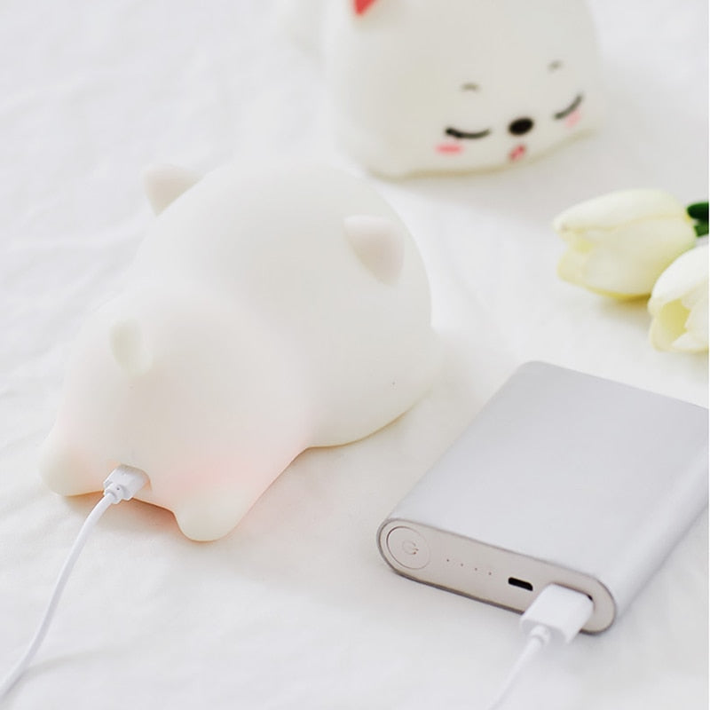 Mini Cute Kitty Night Light Lamp