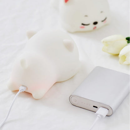 Mini Cute Kitty Night Light Lamp
