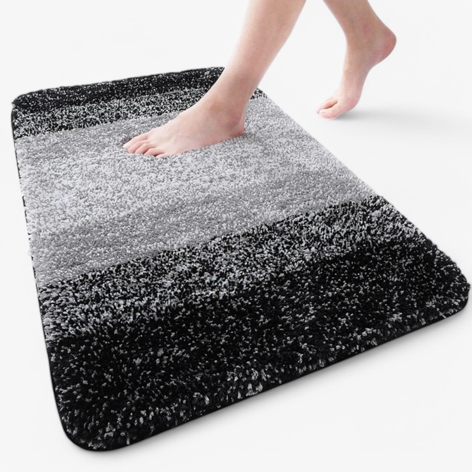 Soft Grip Non-Slip Bath Mat – Fast Dry Bathroom Rug - Fesara
