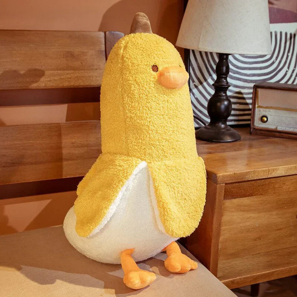 Cuddly Banana Duck Soft Plush Pillow - Fesara