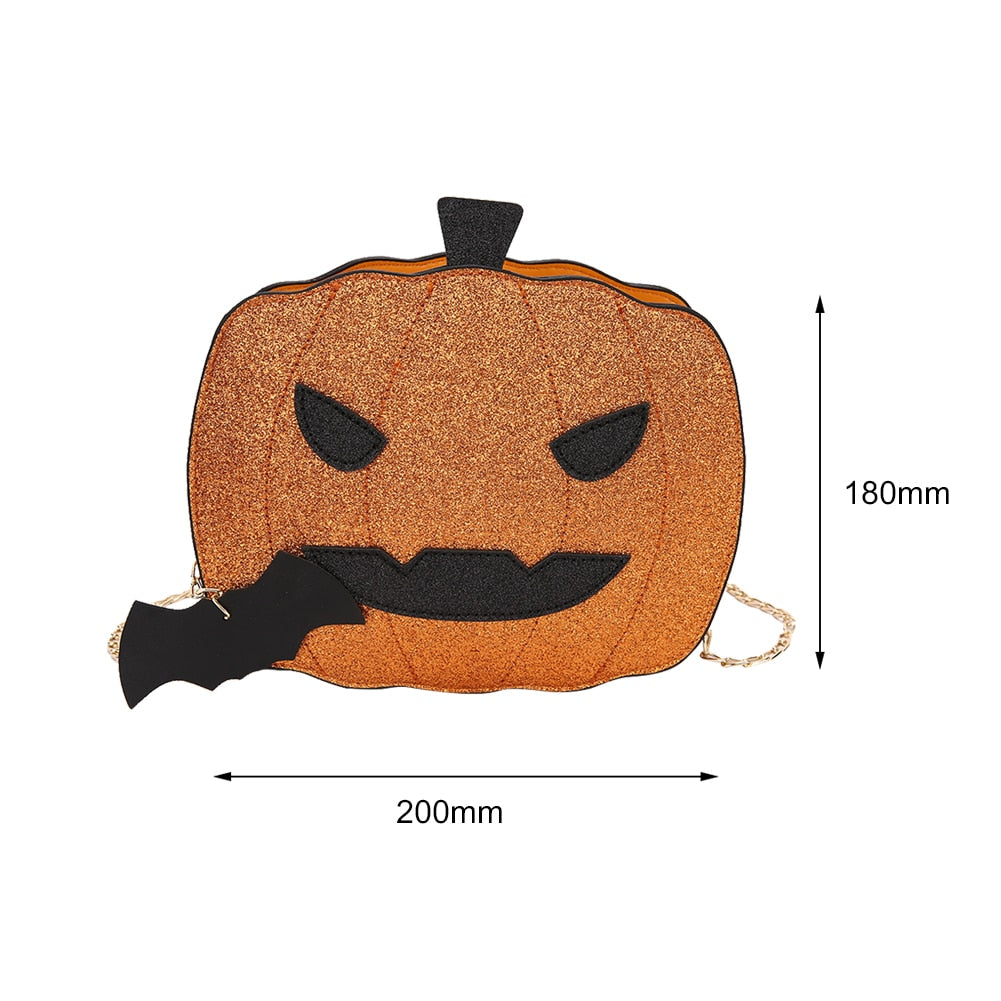 Small Orange Halloween Crossbody Bag