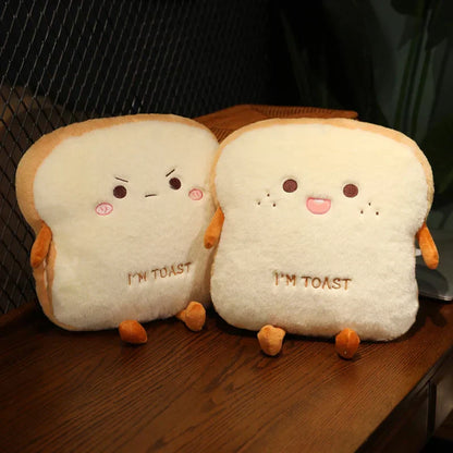 Cozy Toast Shaped Soft Heat Pillow