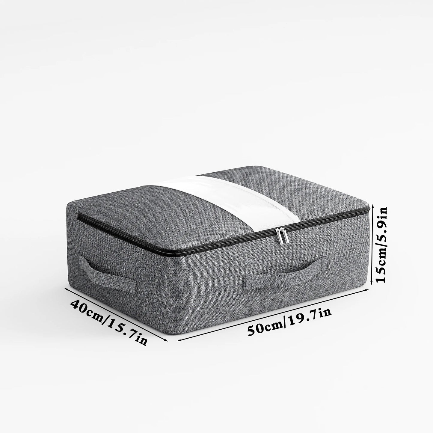 Large Foldable Storage Bag with Zipper and Window - Fesara