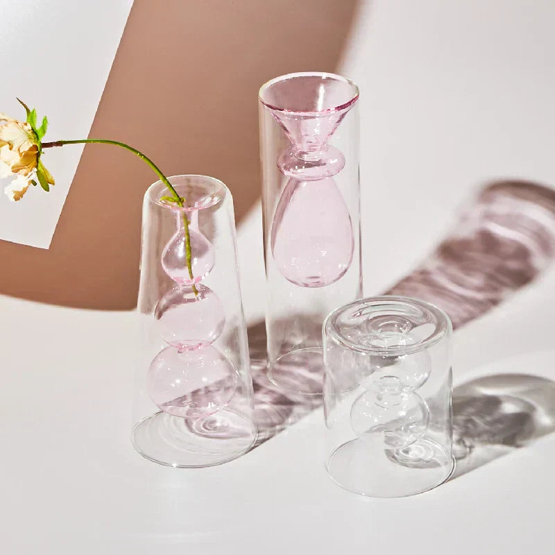 Beautiful Handmade Coloured Glass Vase