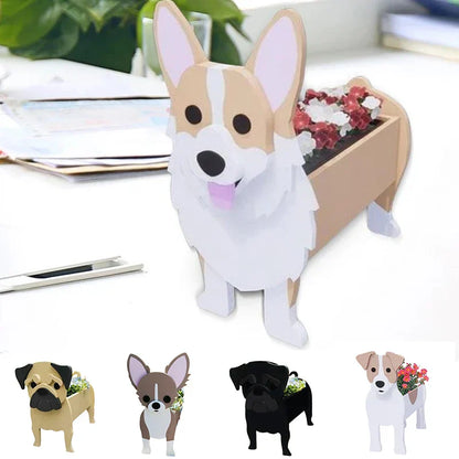 Cute Dog Planter Pot - Fun Pet Flower Container