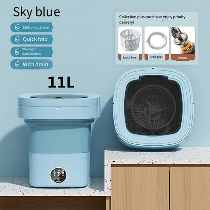 Portable Mini Folding Washing Machine for Travel