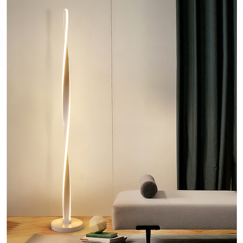 Adjustable Bright Silver Floor Lamp