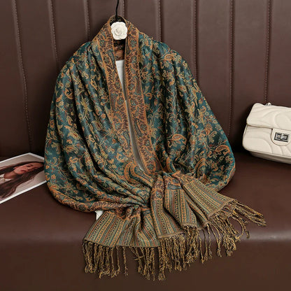 Soft Women's Cashmere Scarf Luxury Warm Print