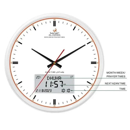 Islamic Prayer Clock with Auto Azan and 10 Sounds