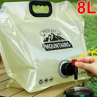 Collapsible Water Bottle Bag 8L - Camping Hiking Pouch