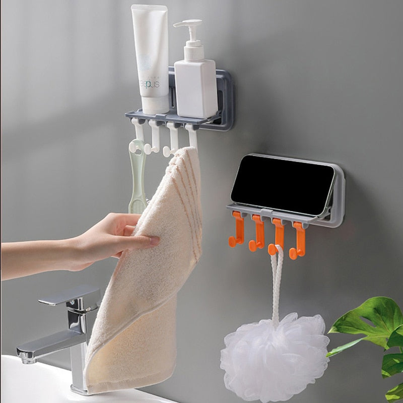 Space-Saving Phone Holder Kitchen Storage Rack
