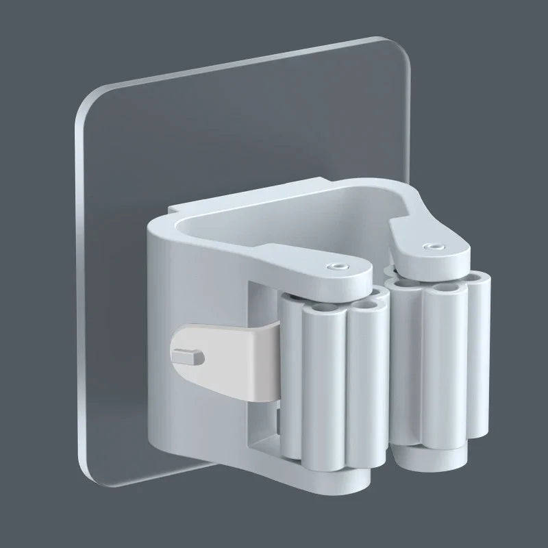 Easy Install Adhesive Wall Mop Holder Set of 4