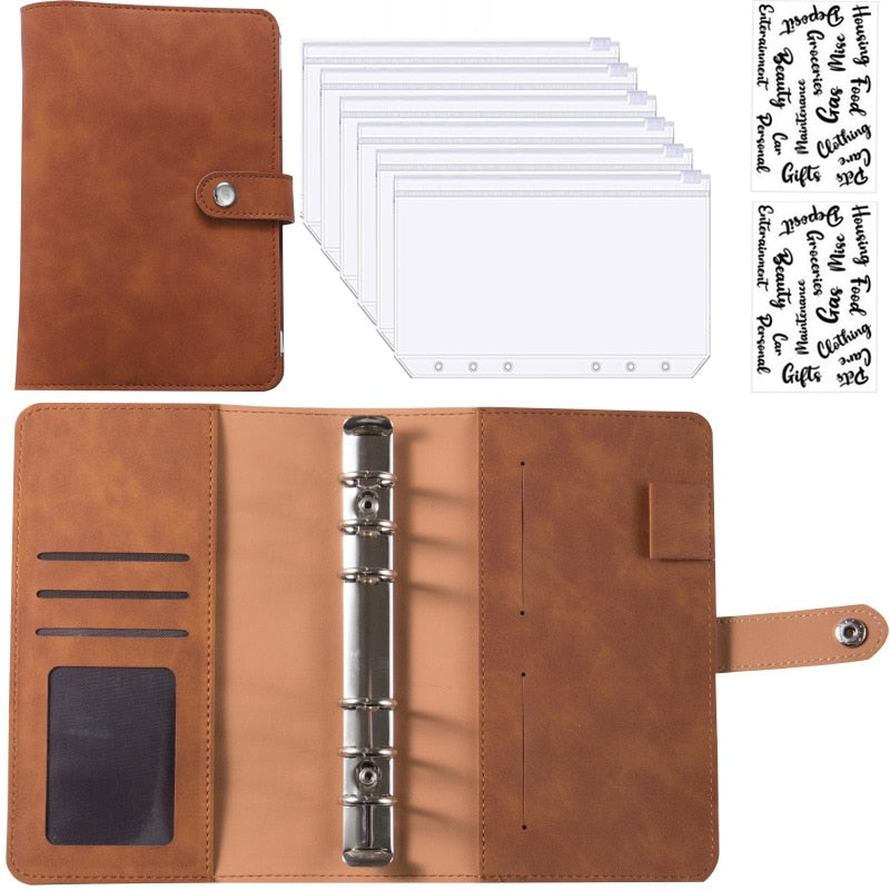 Premium Leather Wallet Notebook Organizer