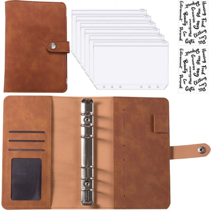 Practical Leather Wallet Planner Notebook Organizer