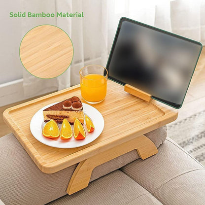 Fesara | Wooden Sofa Arm Table Tray