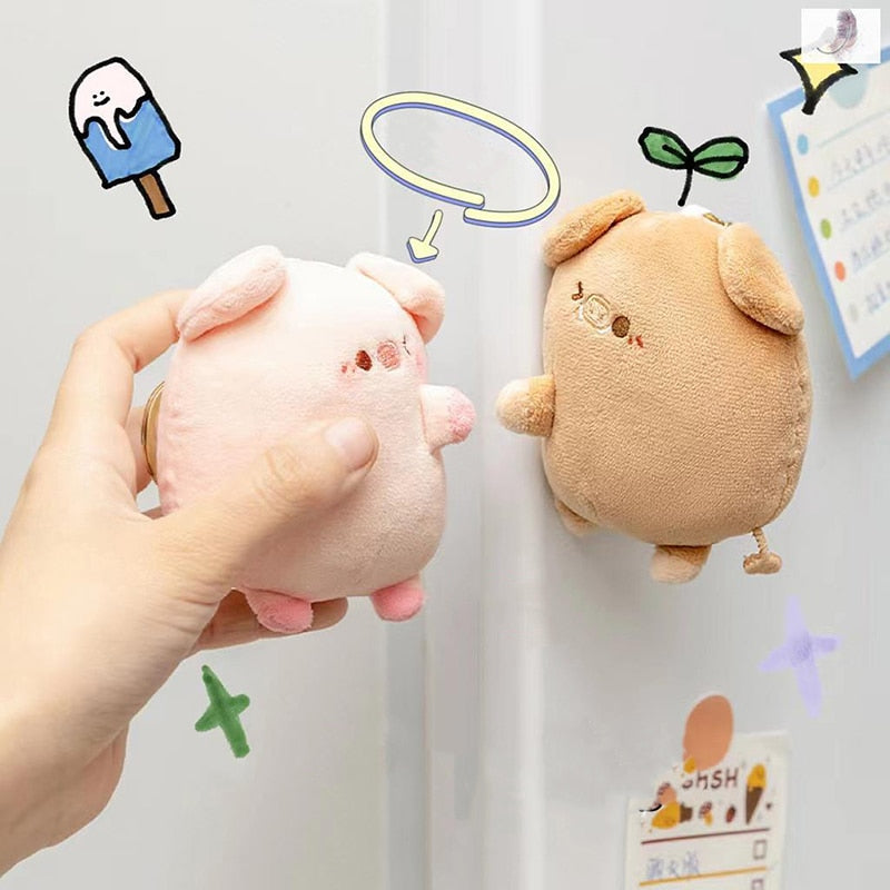 Adorable Couple Soft Plush Keychain