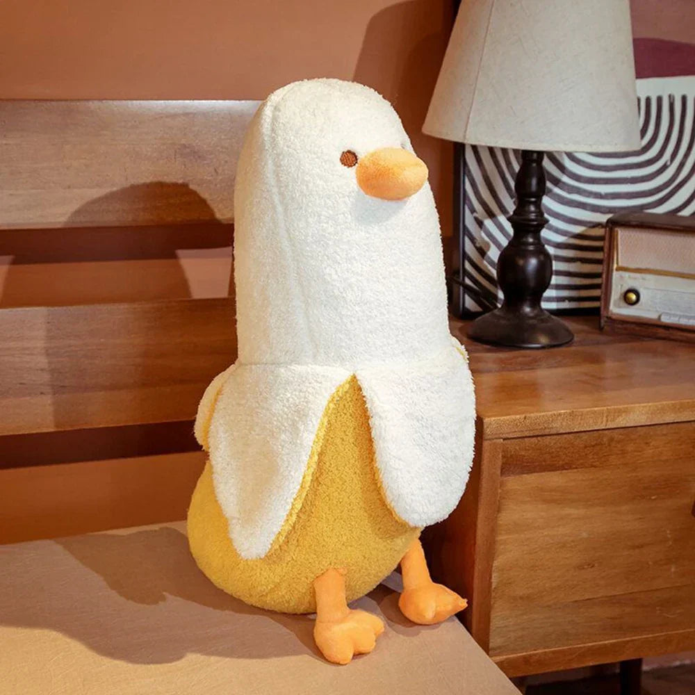 Cuddly Banana Duck Soft Plush Pillow