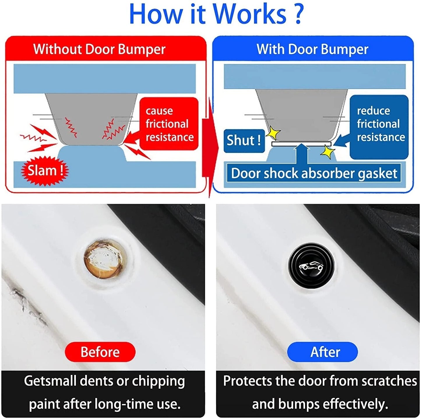 Car Door Protector Soft Bumper Pads