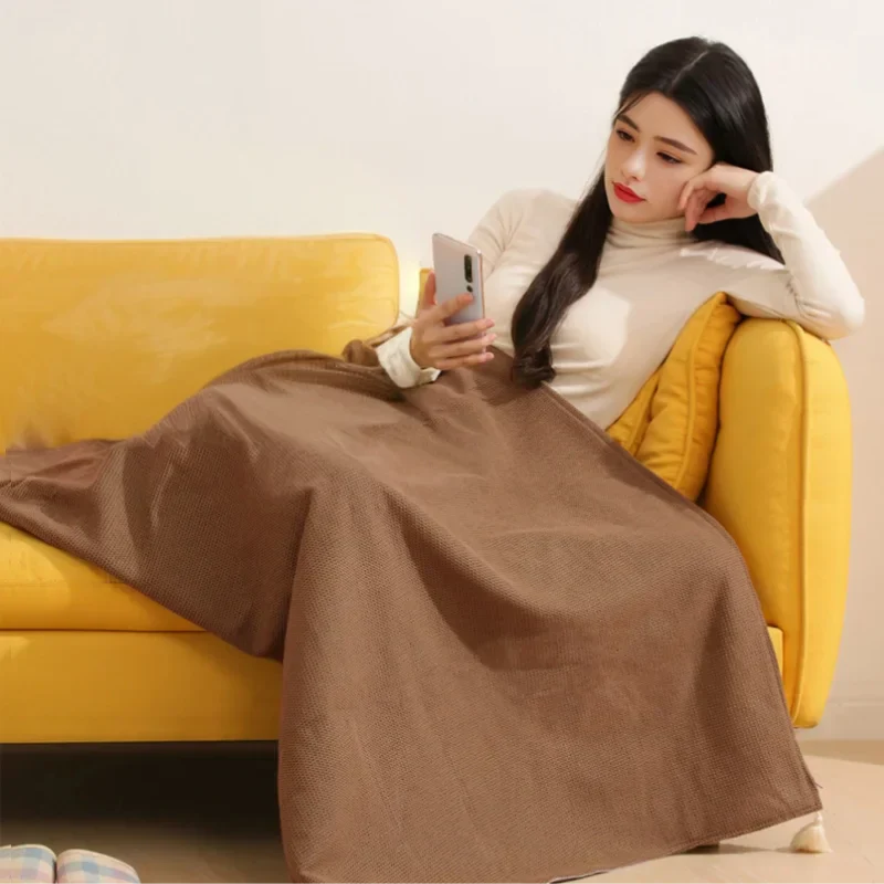 Soft Wearable Electric Blanket with 3 Heat Settings