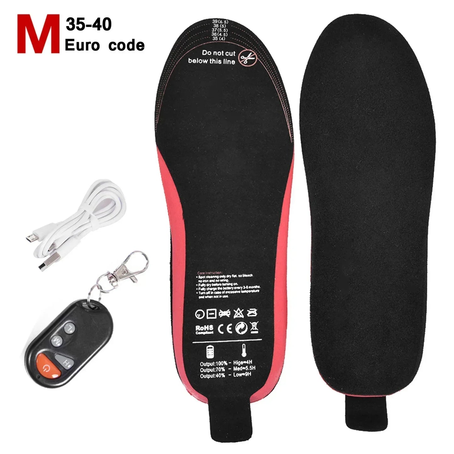 Warm Rechargeable Heated Insoles for Winter Feet - Fesara