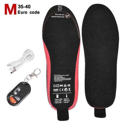 Warm Rechargeable Heated Insoles for Winter Feet - Fesara