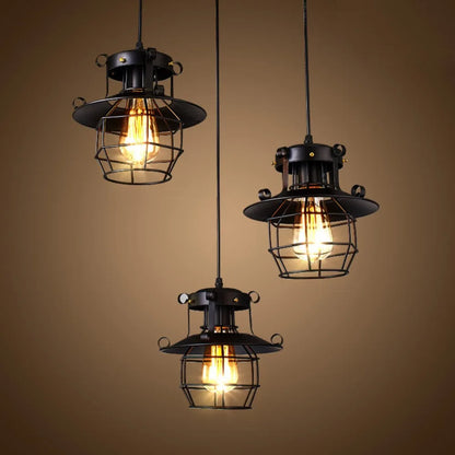 Vintage Metal Pendant Light Fixture