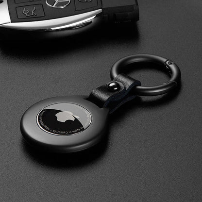 Premium Leather Airtag Phone Case with Metal Clip