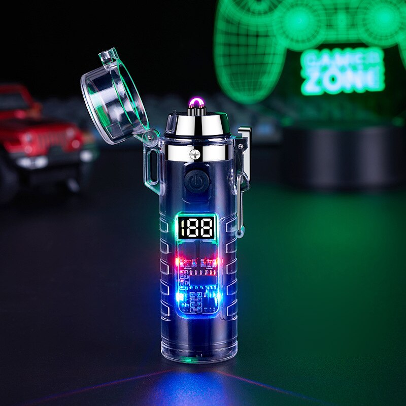 Waterproof Dual Arc Lighter Flashlight - Fesara