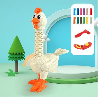 Fun Plush Feathered Chick Toy