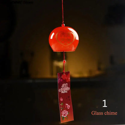 Delicate Glass Wind Chime Pendant - Fesara