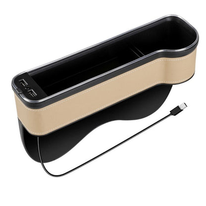 Premium Car Seat Storage USB Charger Organizer - Fesara