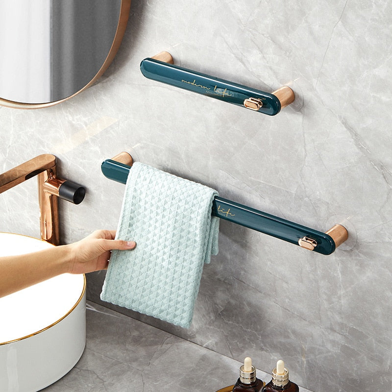 Wall Mounted Slim Bathroom Towel Holder