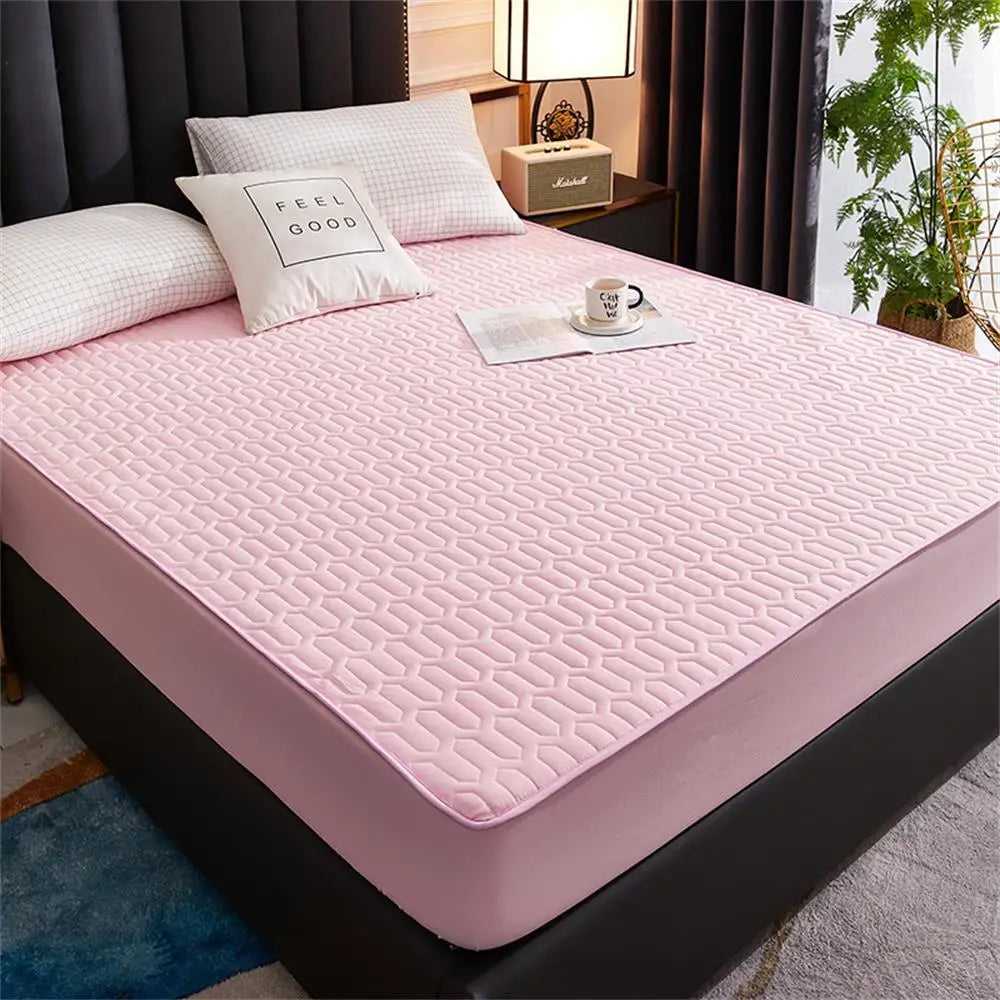 Breathable Waterproof Fitted Latex Mattress Protector Cover