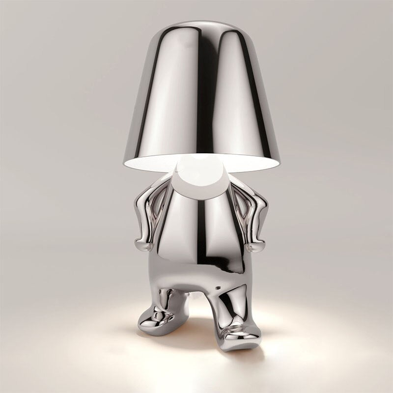 Compact Battery Powered Desk Lamp with Dimmable Touch Control
