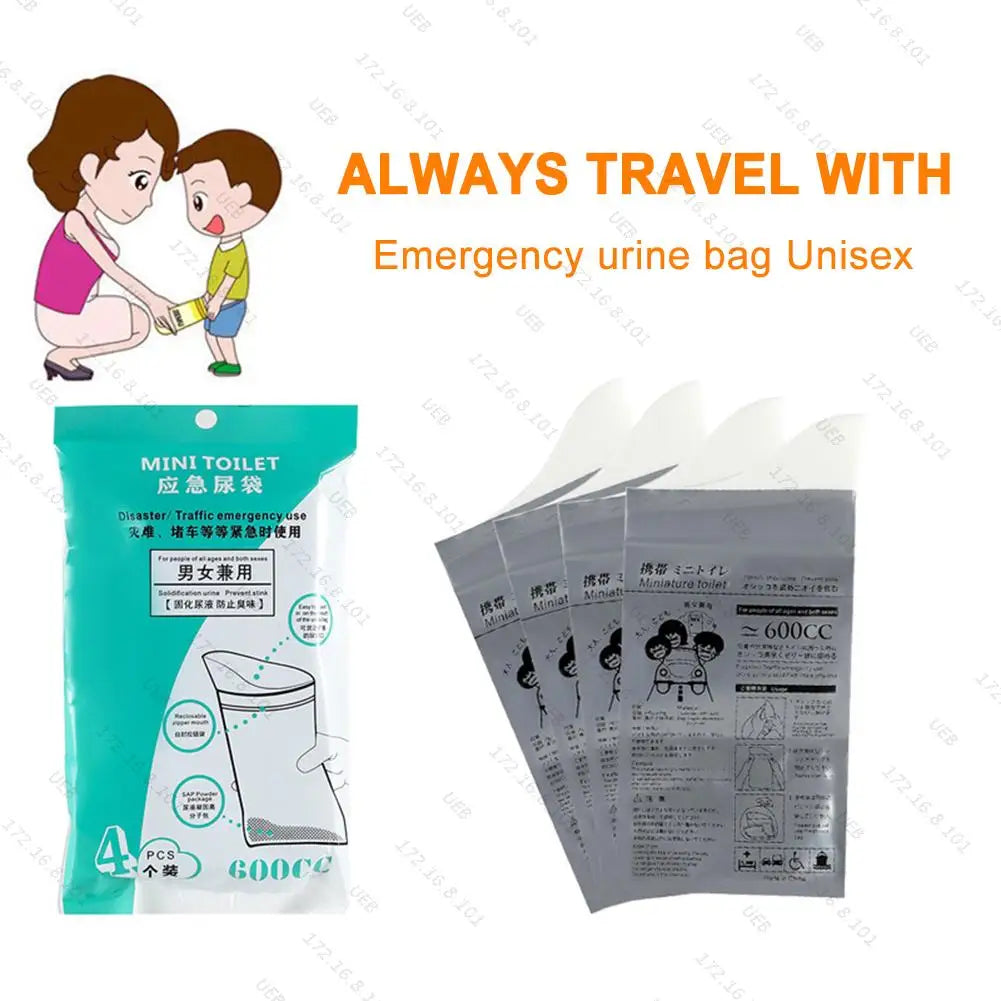 Emergency Portable Toilet Bags – Disposable Hygiene Kits