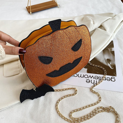 Small Orange Halloween Crossbody Bag